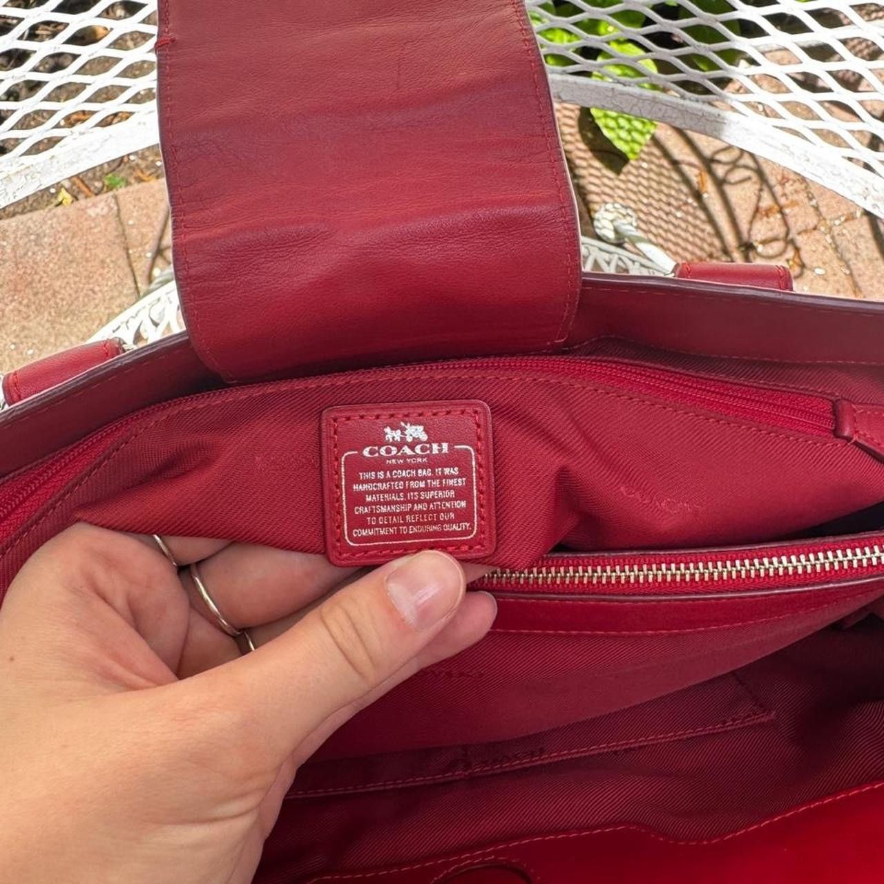 Coach Red Coach Swagger Carryall Size ONE SIZE - 7 Thumbnail