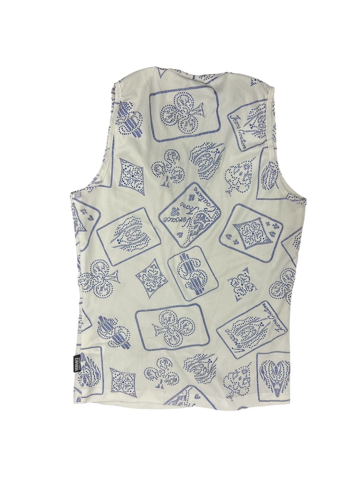 Versace BNWT Versace Jeans Monogram Playing Card Print Tank Top Size XS / US 0-2 / IT 36-38 - 4 Thumbnail