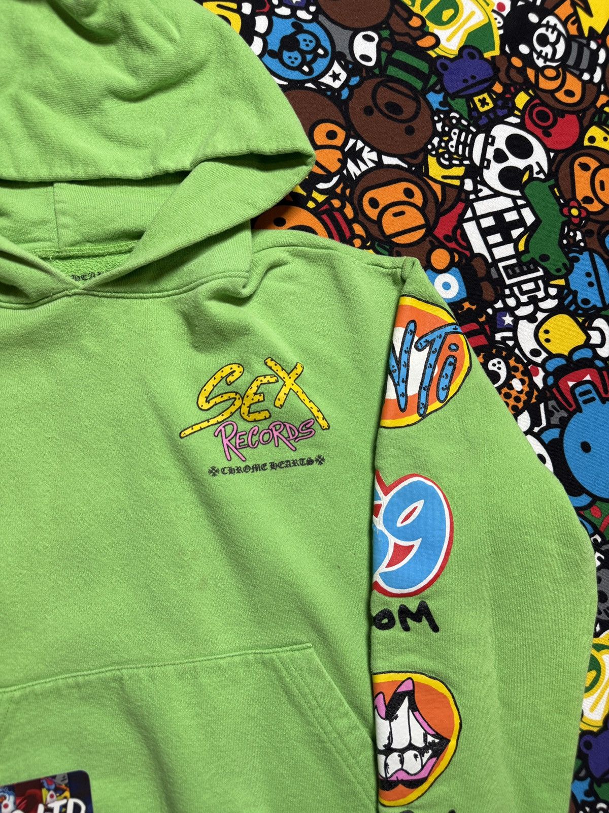 Chrome Hearts Chrome Hearts Green Matty Boy Records Pullover Hoodie Size US S / EU 44-46 / 1 - 3 Thumbnail