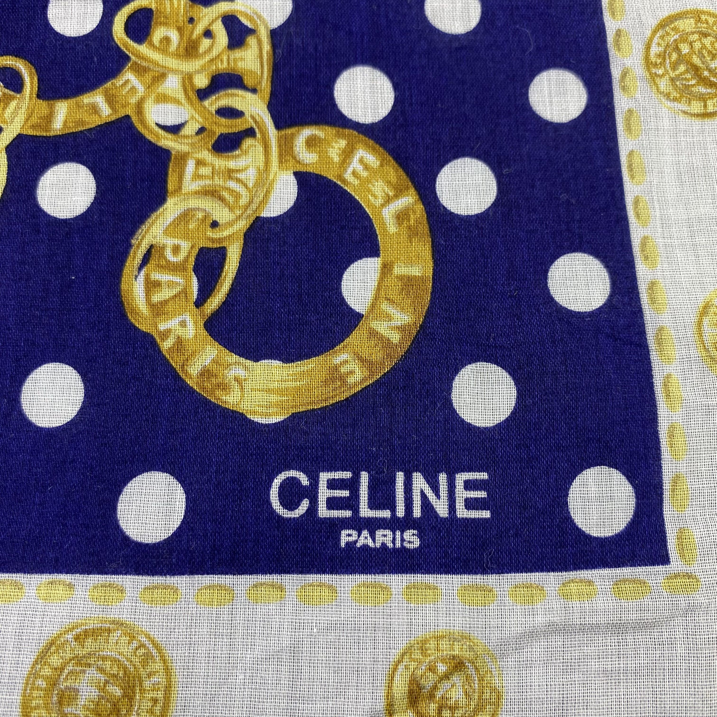 Celine × Vintage Celine Handkerchief / Bandana / Neckerchief /Headscarf-B1129 Size ONE SIZE - 5 Thumbnail