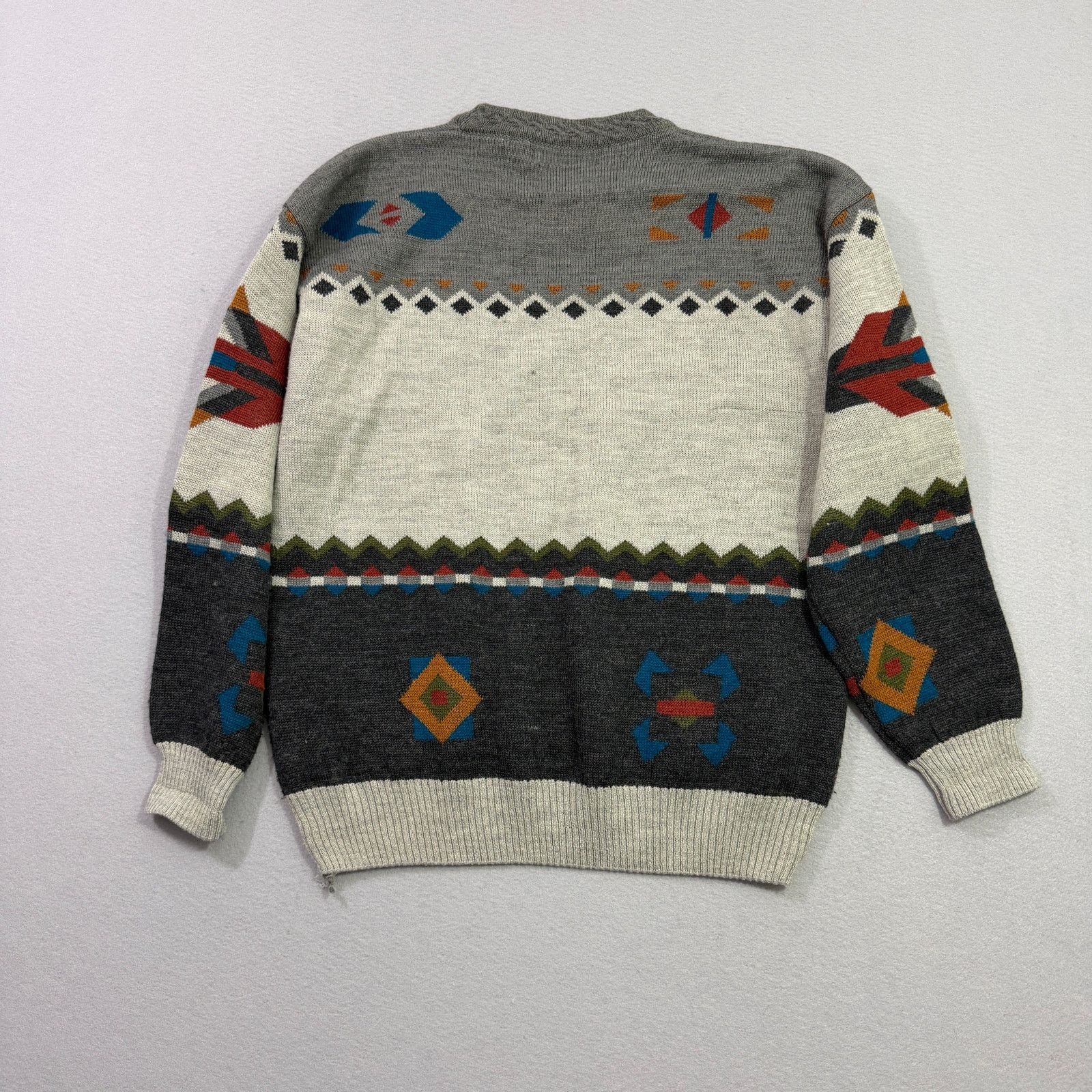 Vintage Vintage Aggio Sweater Men's Extra Large Geometric Knit 90s Size US XL / EU 56 / 4 - 7 Thumbnail