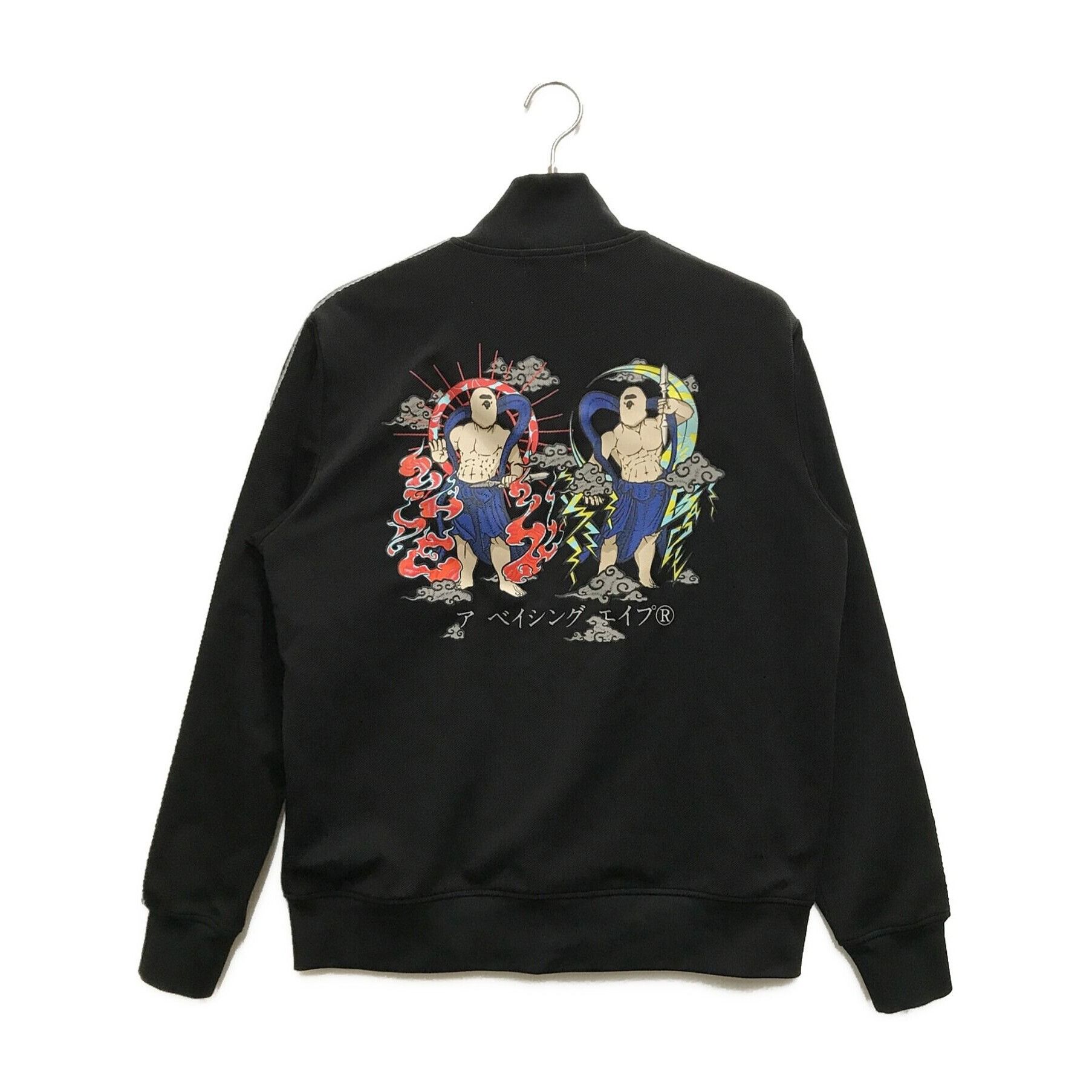 Bape A BATHING APE Full Zip Track Jacket Black Size M Size US M / EU 48-50 / 2 - 2 Thumbnail