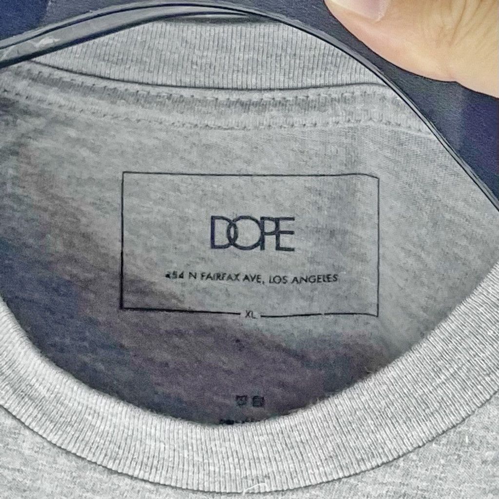 Other DOPE COUTURE Men’s Grey T shirt w Crystal DOPE Logo Size XL Size US XL / EU 56 / 4 - 5 Thumbnail