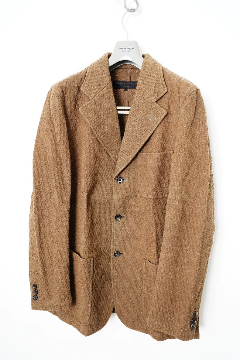 Comme des Garcons Comme Des Garcons Silver Texture Coat Jacket Size US M / EU 48-50 / 2 - 9 Thumbnail