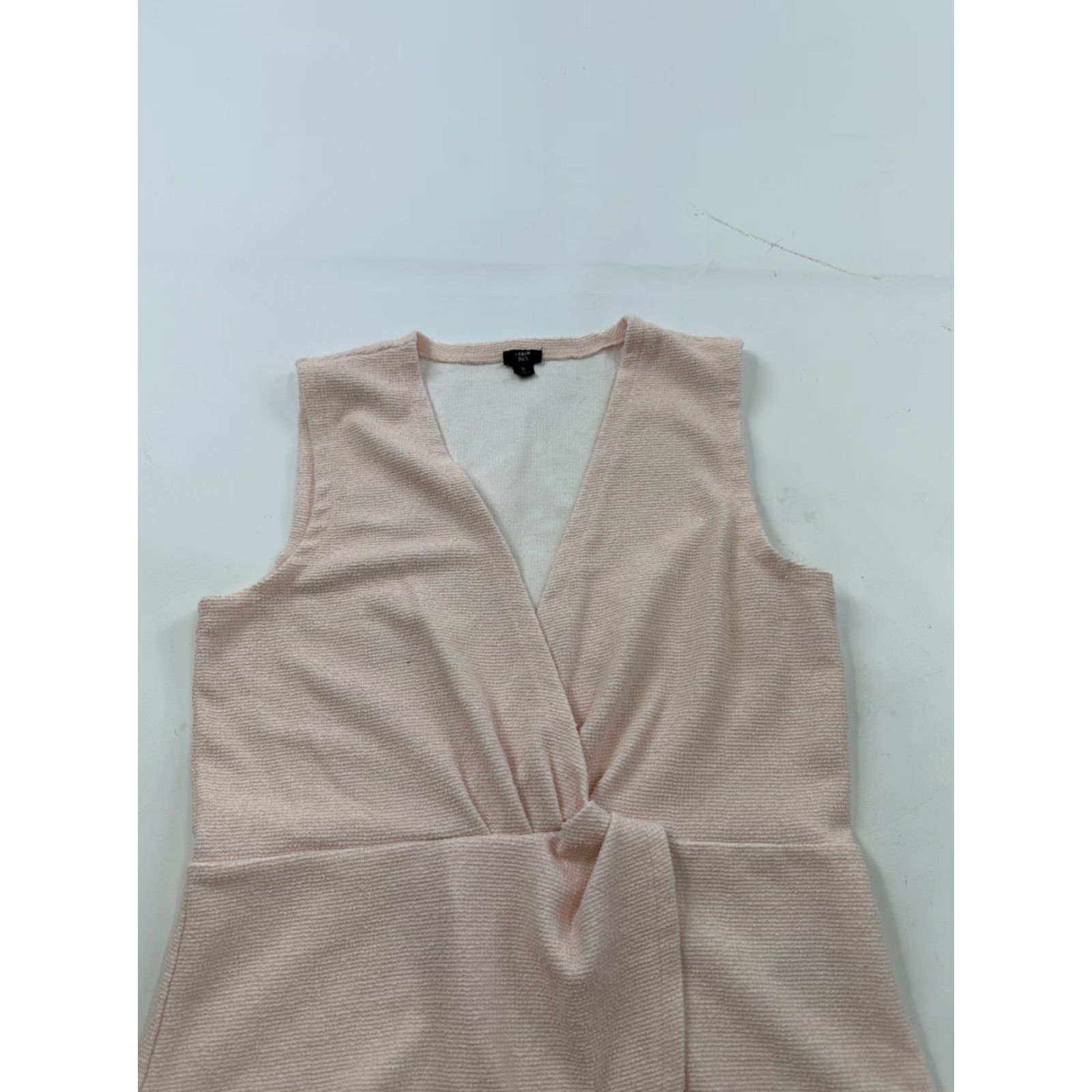 J.Crew J.Crew Tank Adult Small Pink Sleeveless Boucle Peplum Pullover Womens Size S / US 4 / IT 40 - 3 Thumbnail
