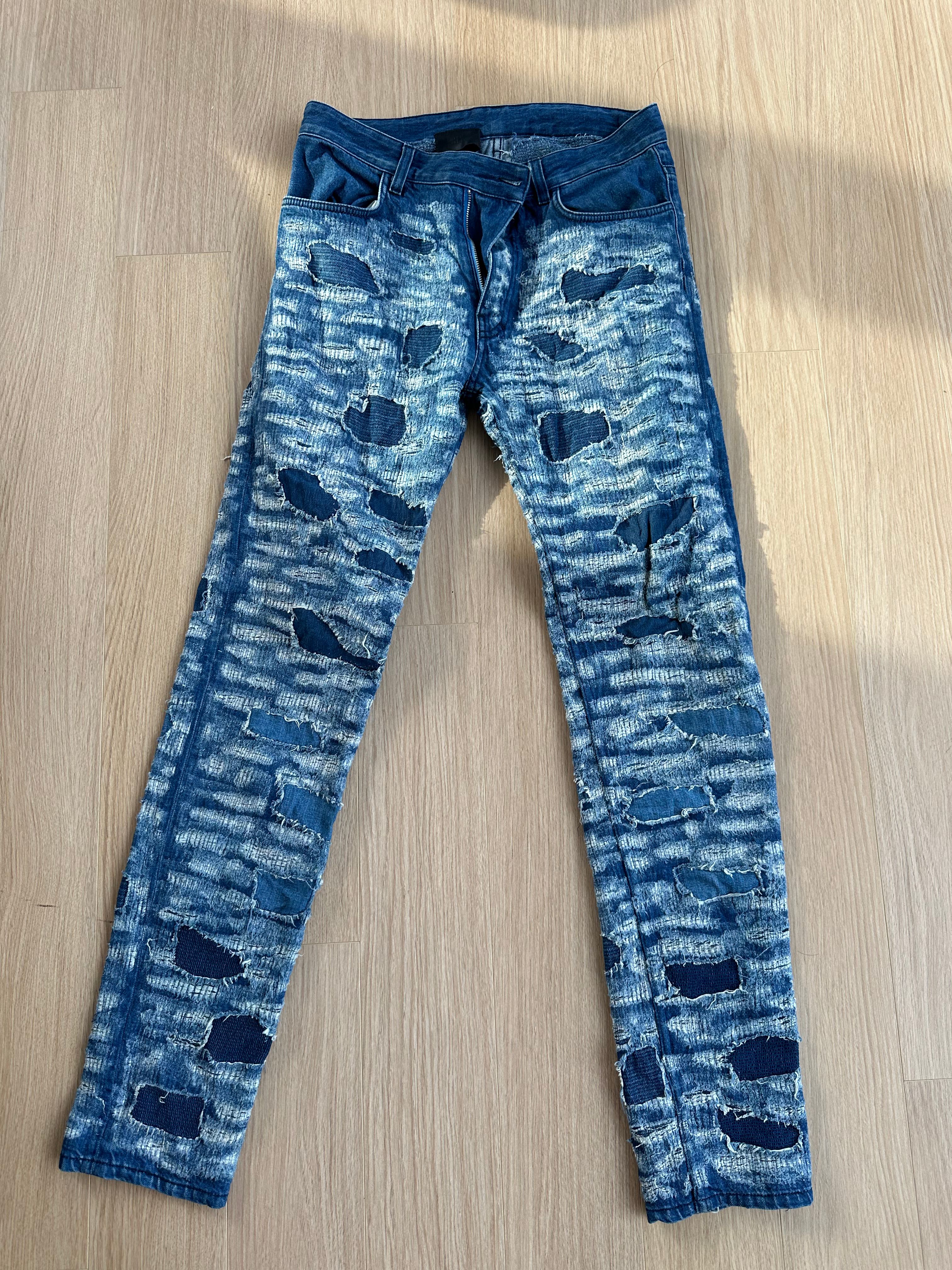 Pre-owned Givenchy Matthew Williams Boro Jeans In Blue