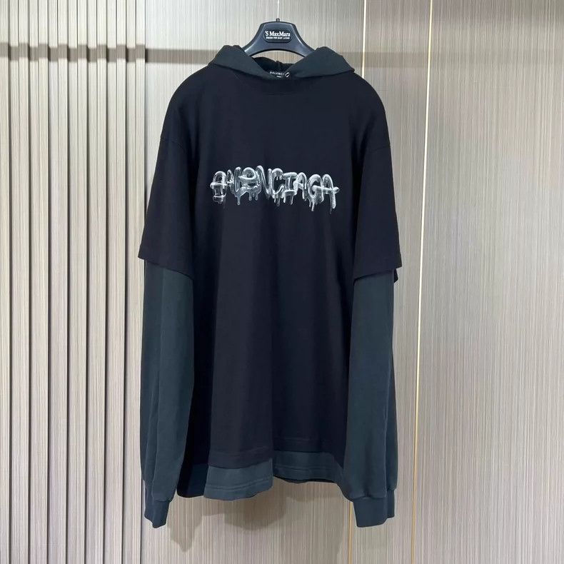 Balenciaga Balenciaga Jelly Alphabet Fake Two Hoodies Size US XS / EU 42 / 0 - 1 Thumbnail