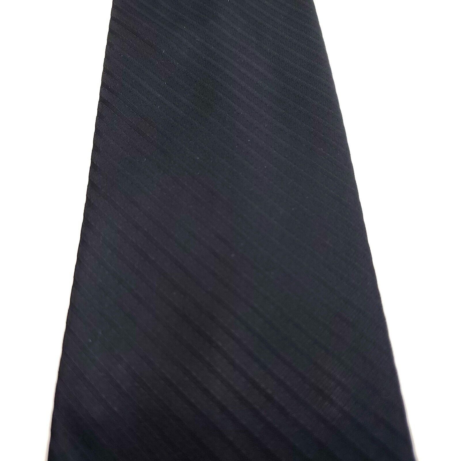 Croft & Barrow Croft & Barrow Gray Silk Tie Woven Skinny Pencil Striped Size ONE SIZE - 2 Thumbnail