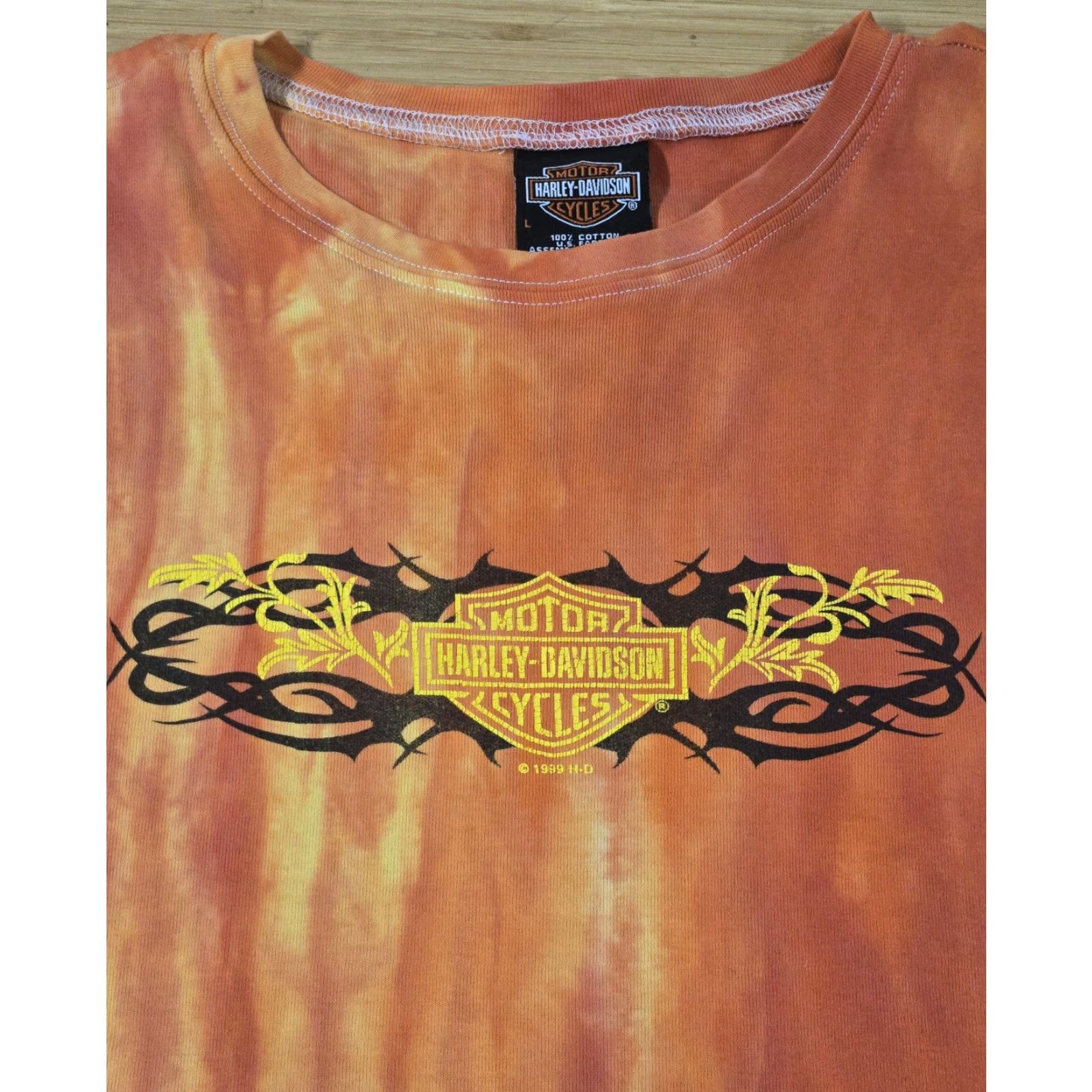 Harley Davidson VINTAGE Harley-Davidson Shirt Mens L Tie Dye Sleeveless Motorcycle 90s Size L / US 10 / IT 46 - 2 Thumbnail