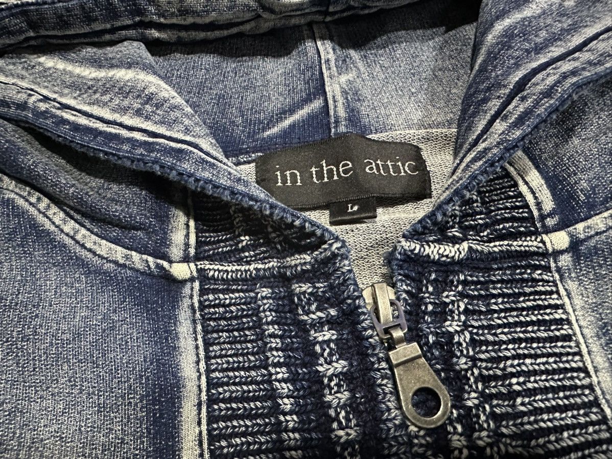 In The Attic 🔥Sick Y2K In The Attic Zip Up Hoodie Cable Knit Indigo Size US M / EU 48-50 / 2 - 12 Thumbnail