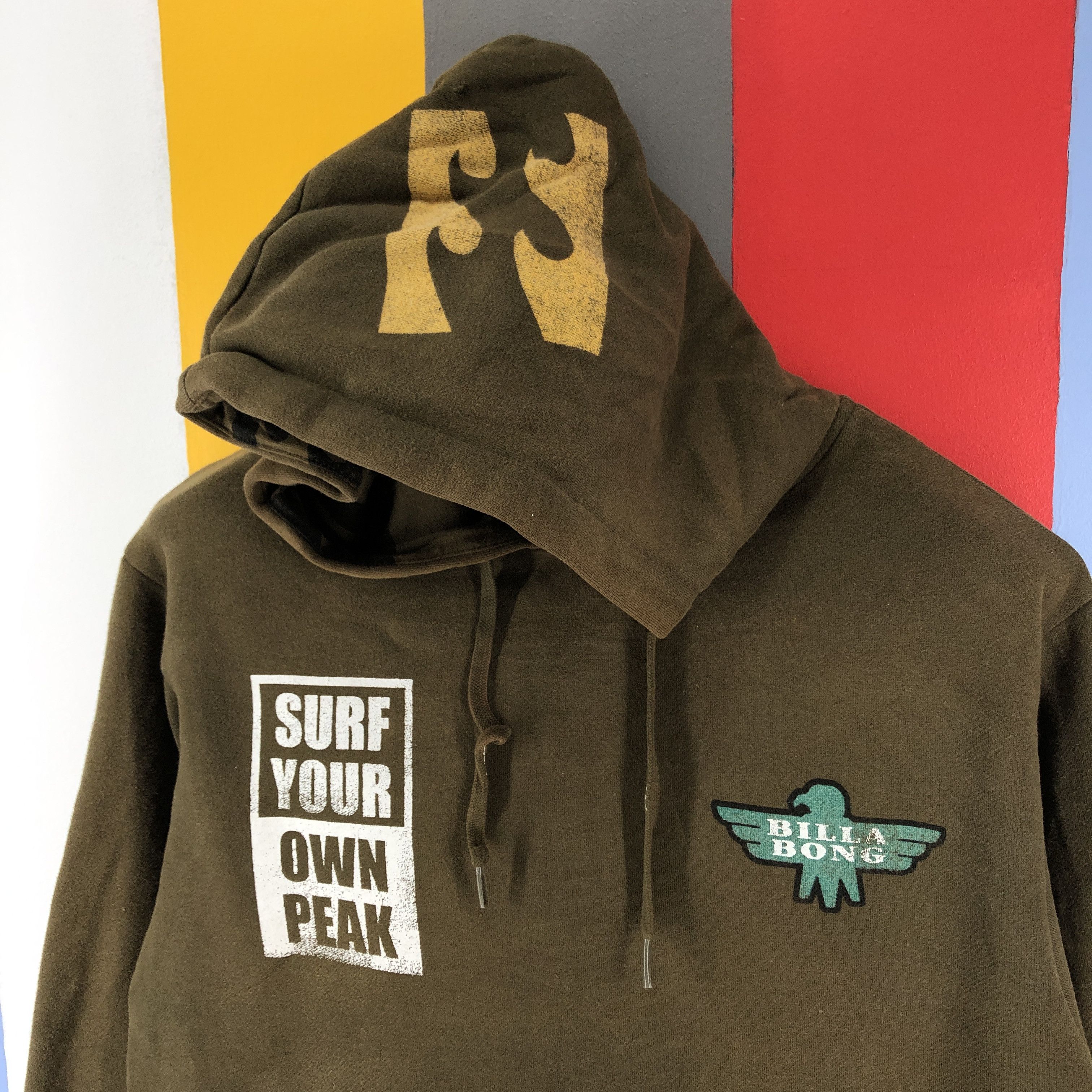 Billabong BILLABONG Hoodie Pullover Rare Design #0846/AE Size US M / EU 48-50 / 2 - 2 Thumbnail