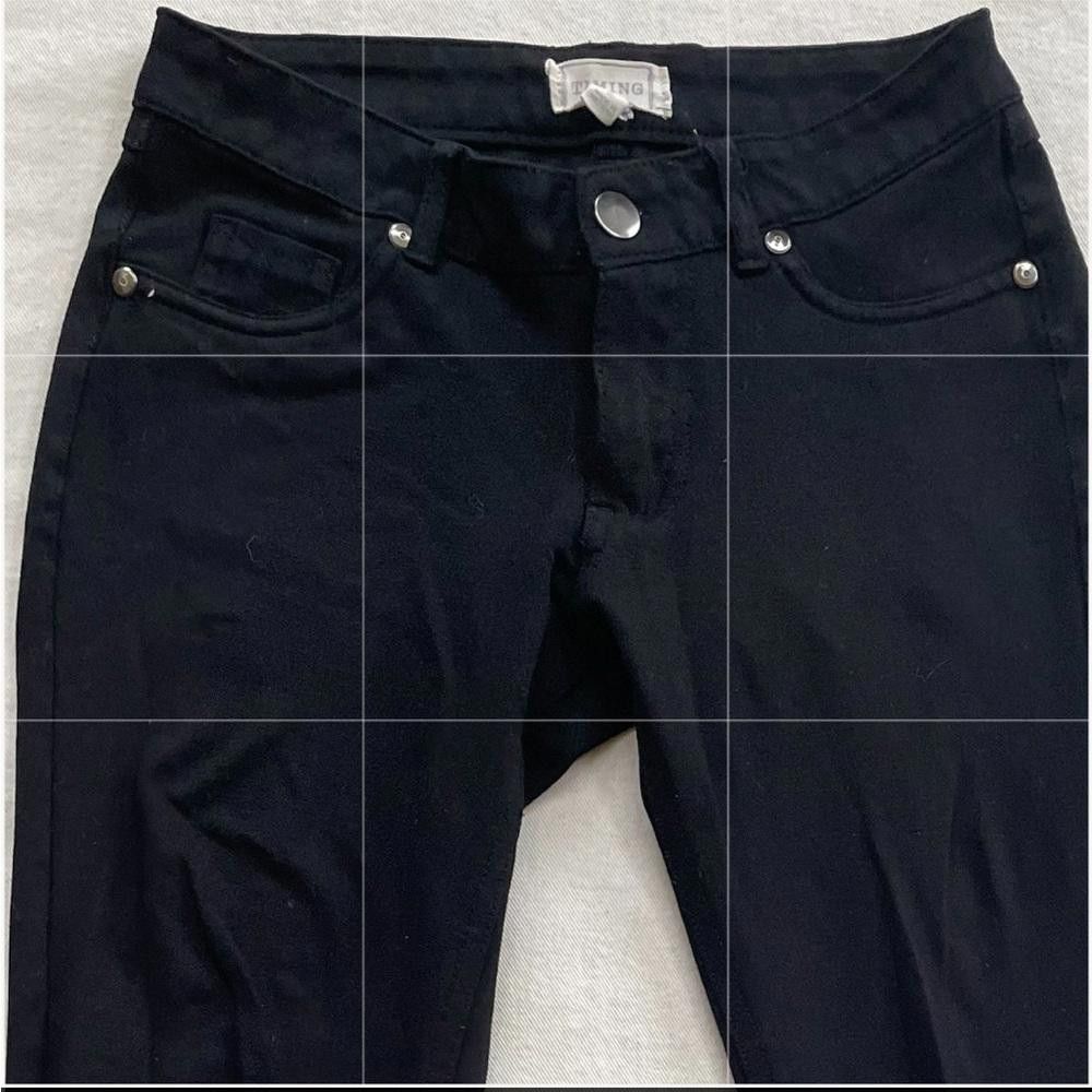 Designer Timing Black Jeggings Size 28" / US 6 / IT 42 - 3 Thumbnail
