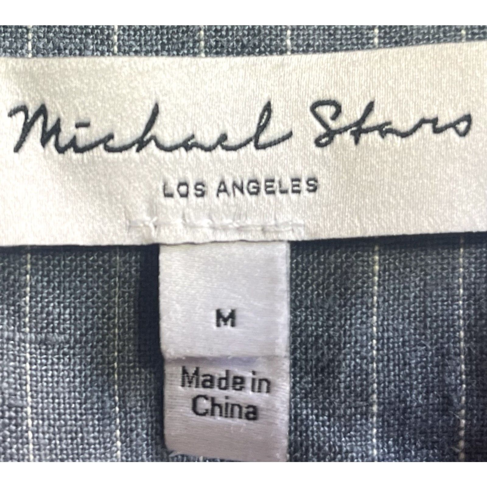 Michael Stars Michael Stars Women Dress Linen Long Sleeve Button Front A-Line Knee Length Blue M Size M / US 6-8 / IT 42-44 - 6 Thumbnail