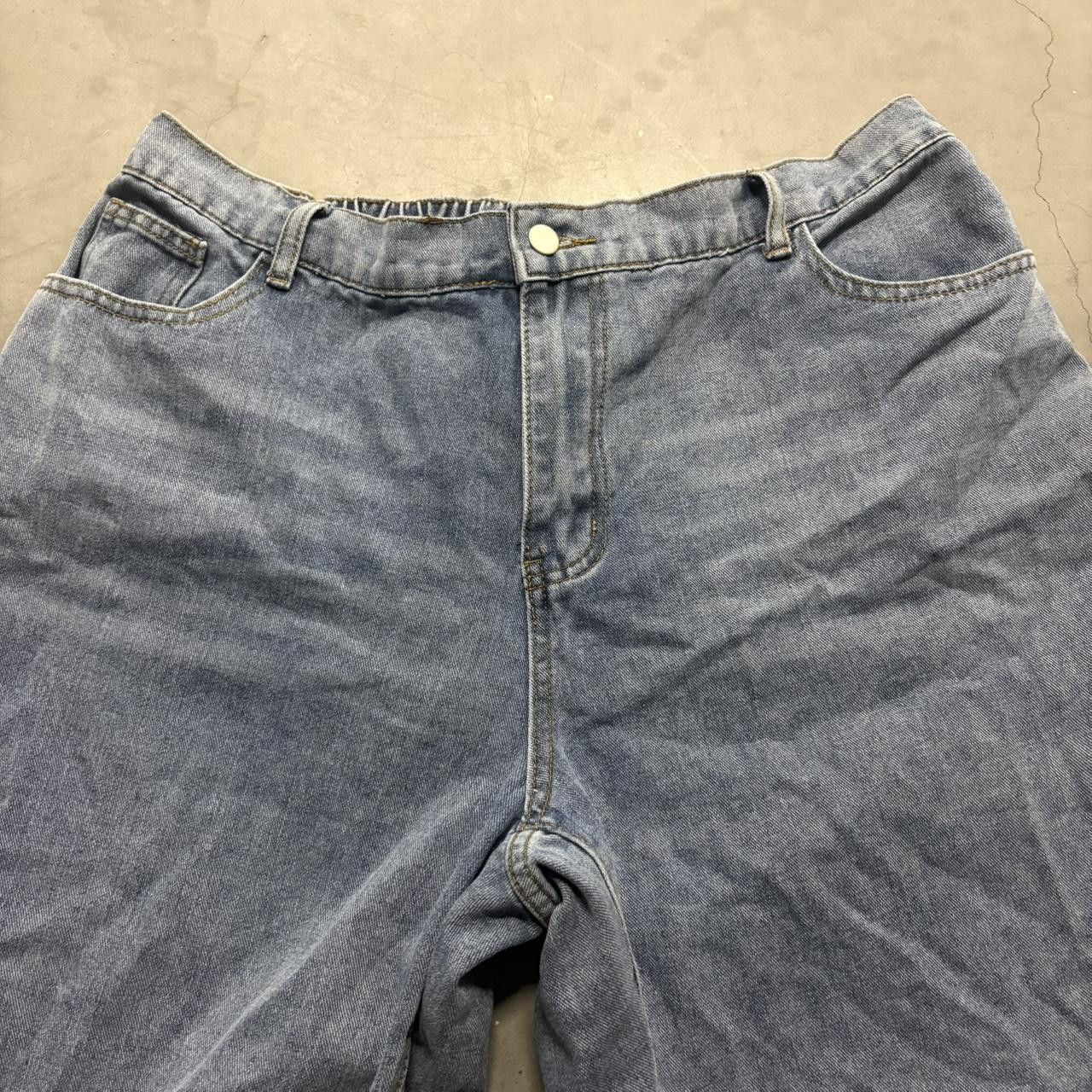 Vintage Crazy Vintage Y2K/2000s Super Baggy Wideleg Streetwear Skater Style Medium Blue Wash Denim Jeans! Size US 36 / EU 52 - 4 Thumbnail