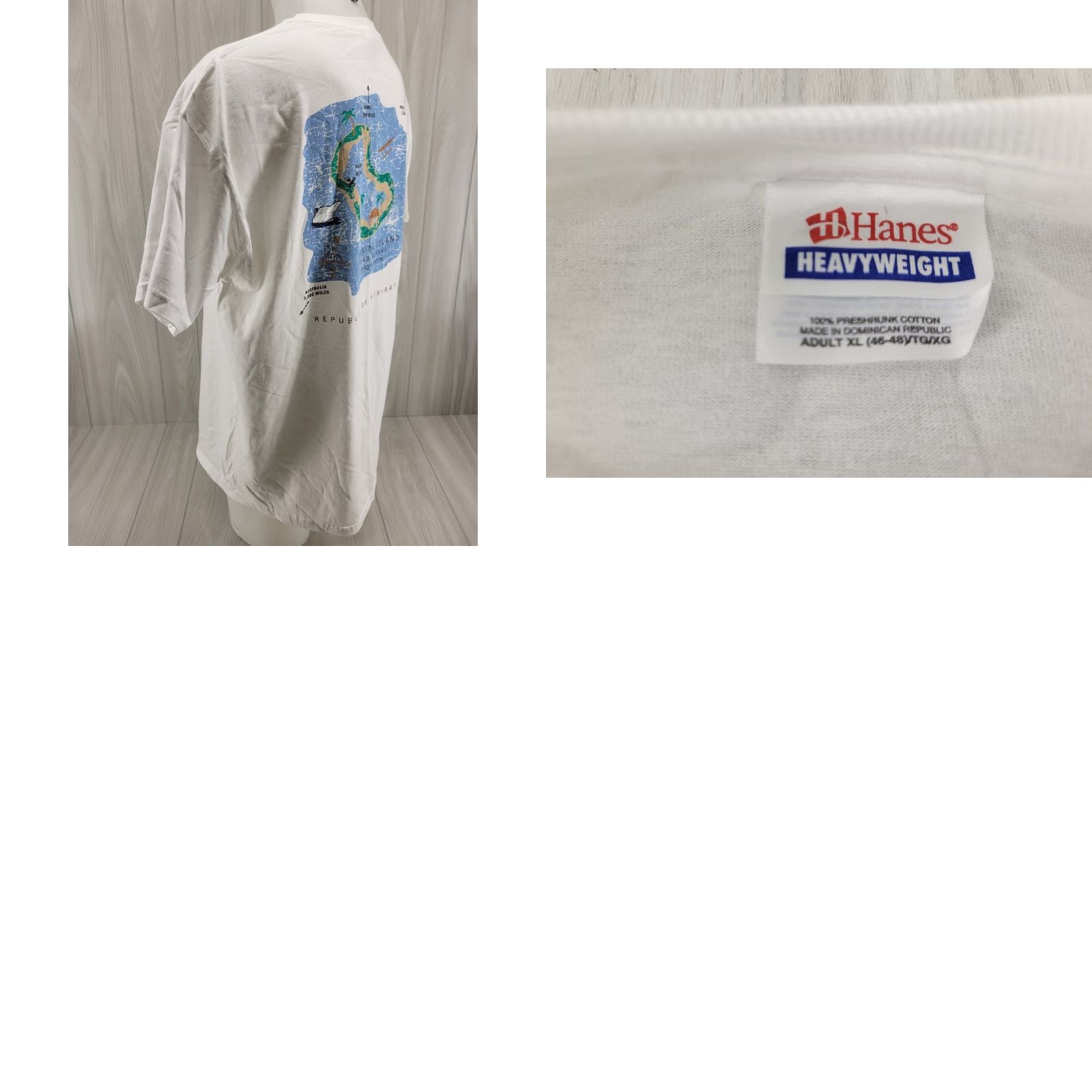 Hanes VINTAGE 90s Dive In T-Shirt M/S Norwegian Wind XL Double Sided Shirt Mens XL White Hanes Dive In Logo 90s Cruise Scuba Vintage Double-Sided Size US XL / EU 56 / 4 - 8 Thumbnail