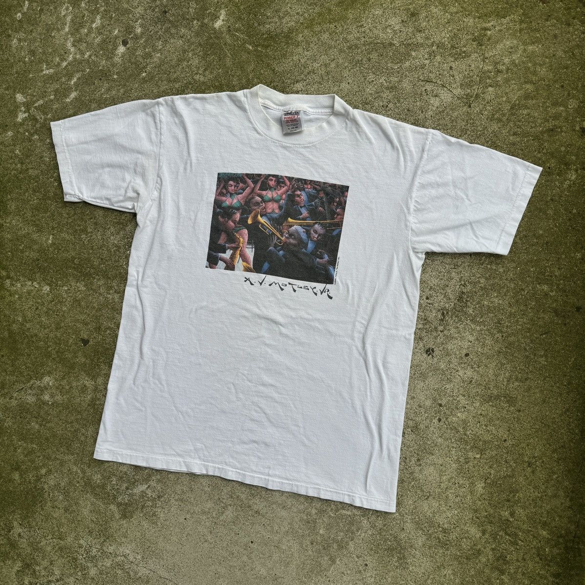 Band Tees Faded 90s AV Motley Jr Jazz Tee ERD Grunge Size US XL / EU 56 / 4 - 8 Thumbnail