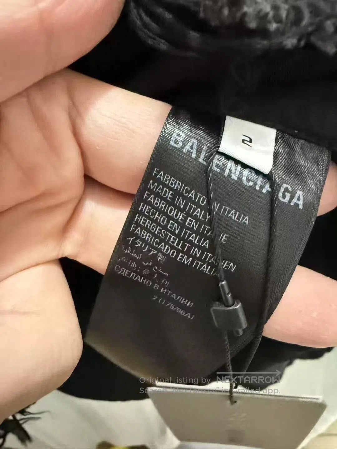 Balenciaga Balenciaga Black Gray Plaid Logo Fringe Distressed Coat. Size M / US 6-8 / IT 42-44 - 5 Thumbnail