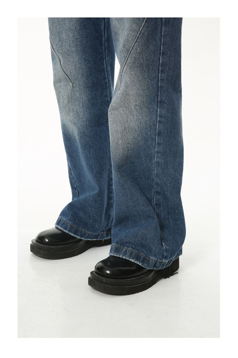 Japanese Brand × Jean Japanese retro slim-fit straight-leg flared jeans Size US 32 / EU 48 - 6 Thumbnail