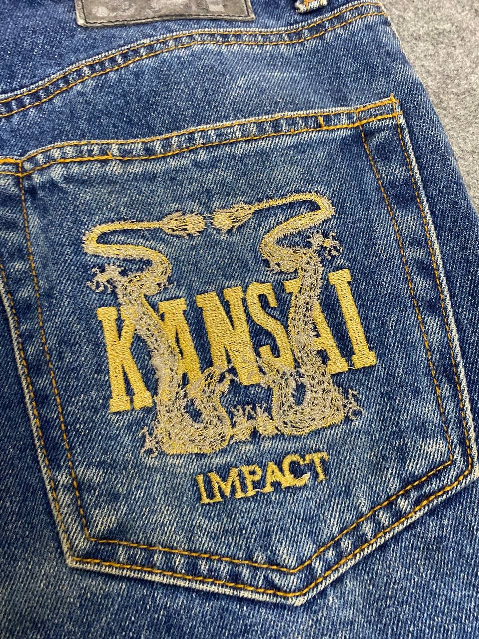 Kansai Yamamoto kansai impact japanese brands distressed denim Size US 31 - 5 Thumbnail
