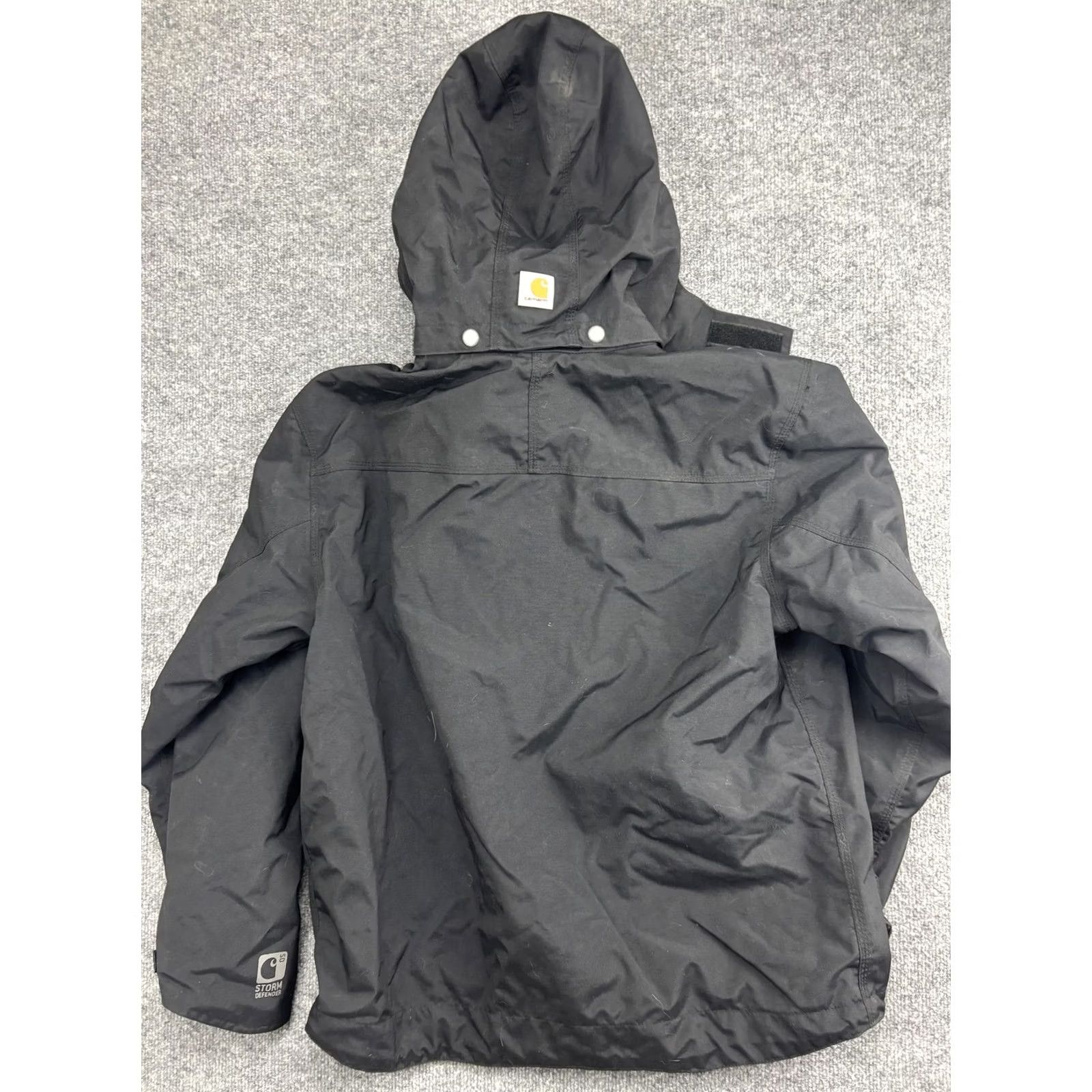 Carhartt Carhartt J162 Storm Defender Hooded Waterproof Jacket Mens Medium Black Size US M / EU 48-50 / 2 - 7 Thumbnail