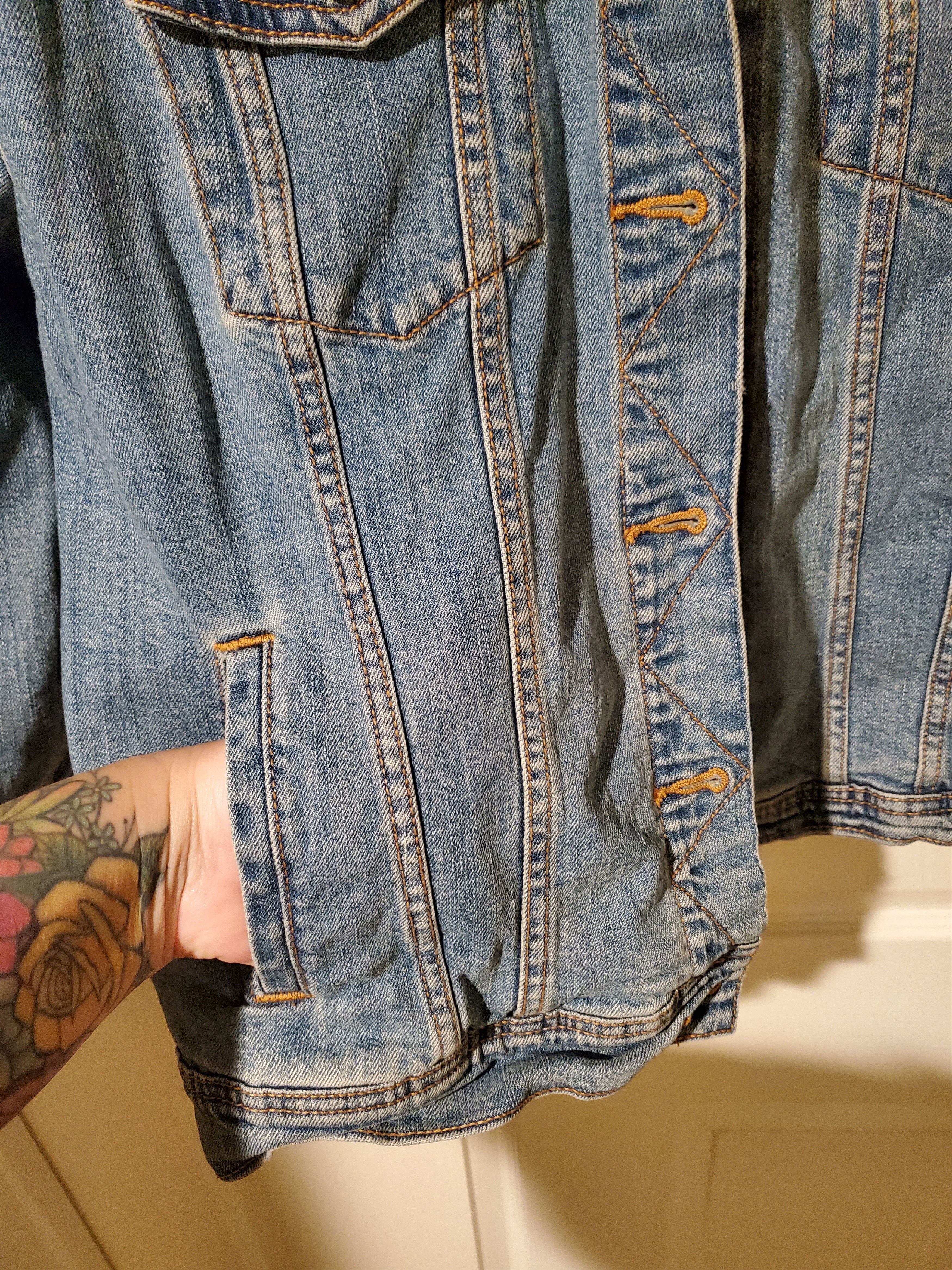 Other Women's Size XL- Hand Painted Denim Jacket Size XL / US 12-14 / IT 48-50 - 2 Thumbnail
