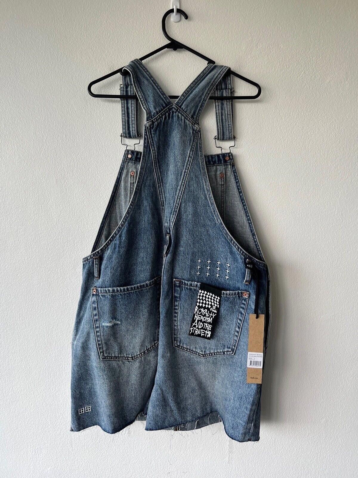 Ksubi new Ksubi womens dress jumpsuit shorts denim overall 31 12 Size 31" - 5 Thumbnail