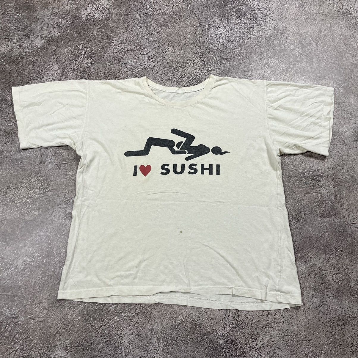 Vintage Vintage Y2K Sushi Graphic Tee Cream Oversized Grunge Faded L Size US L / EU 52-54 / 3 - 2 Thumbnail