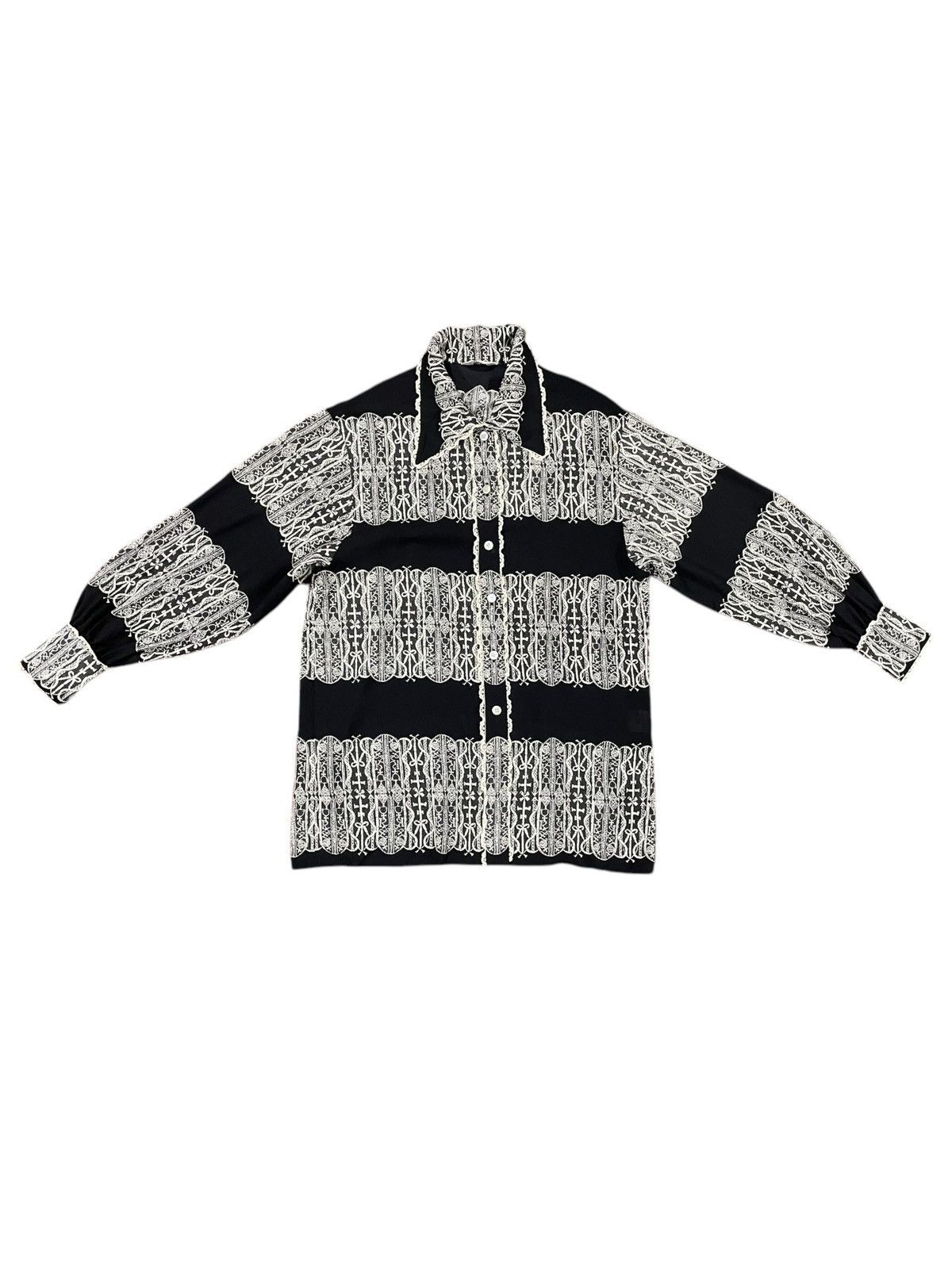Karl Lagerfeld × Vintage Karl Lagerfeld Rayon Crepe Shirts Size M / US 6-8 / IT 42-44 - 1 Thumbnail
