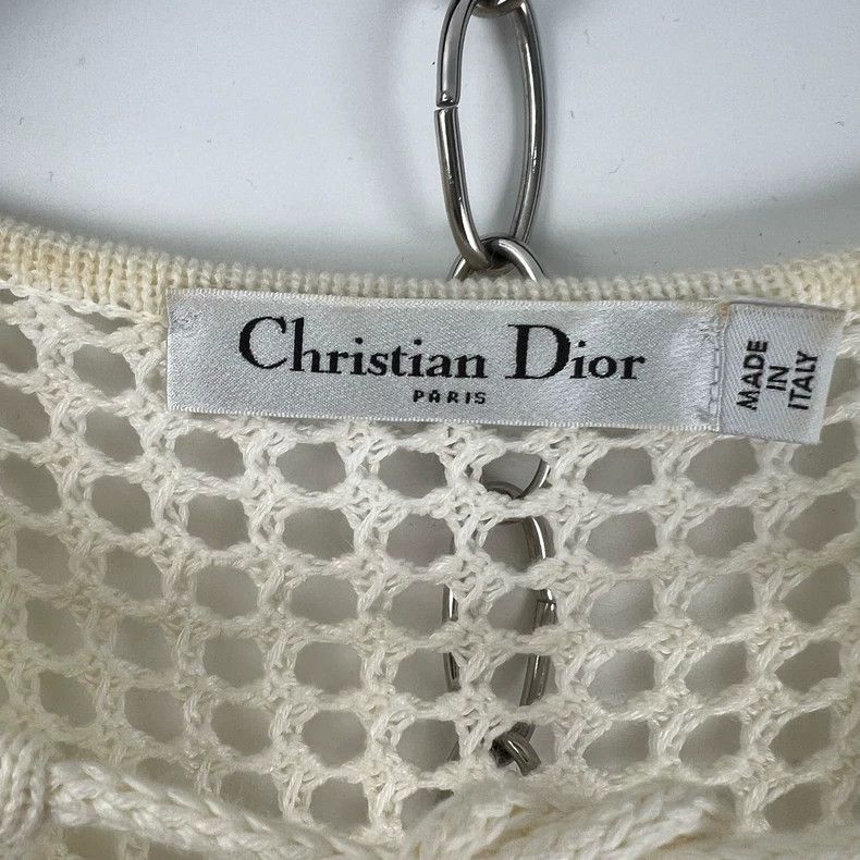 Dior Dior Beige two-piece hollow knitted dress Size XXS / US 00 / IT 34 - 6 Thumbnail