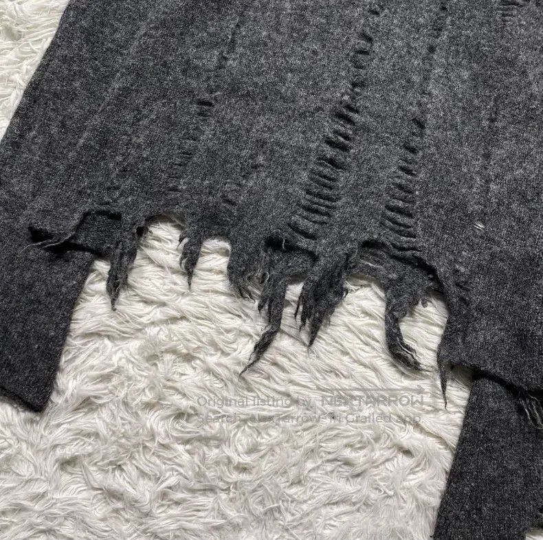 Junya Watanabe Junya Watanabe Distressed Wool Sweater Size S / US 4 / IT 40 - 8 Thumbnail