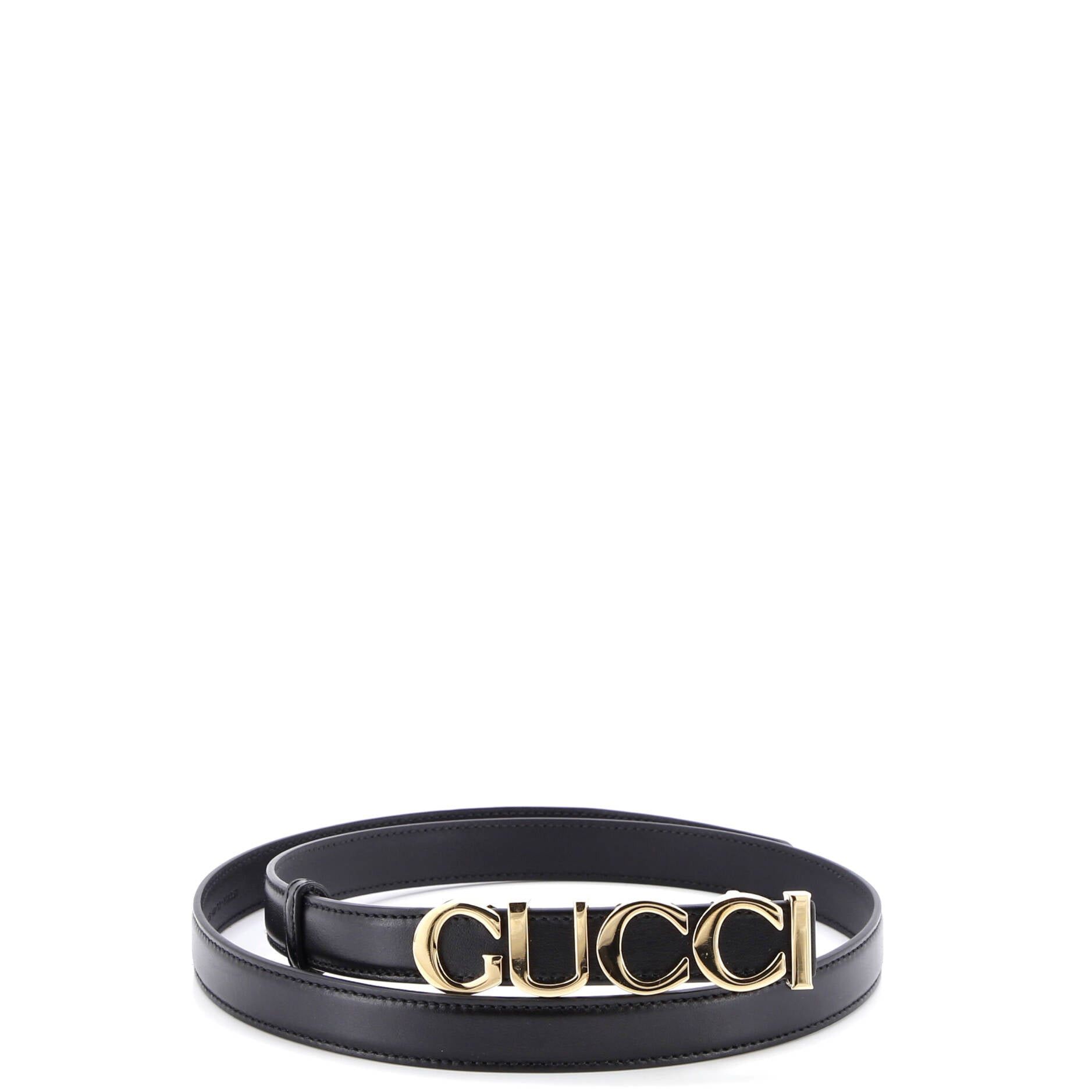 Gucci Logo Letters Buckle Belt Size ONE SIZE - 1 Thumbnail