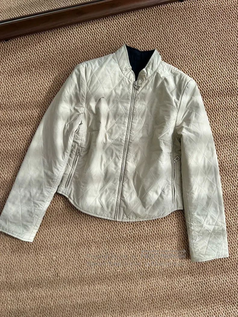 Hermes Hermes Bicolor simple chevron pattern cotton coat jacket, Size M / US 6-8 / IT 42-44 - 5 Thumbnail
