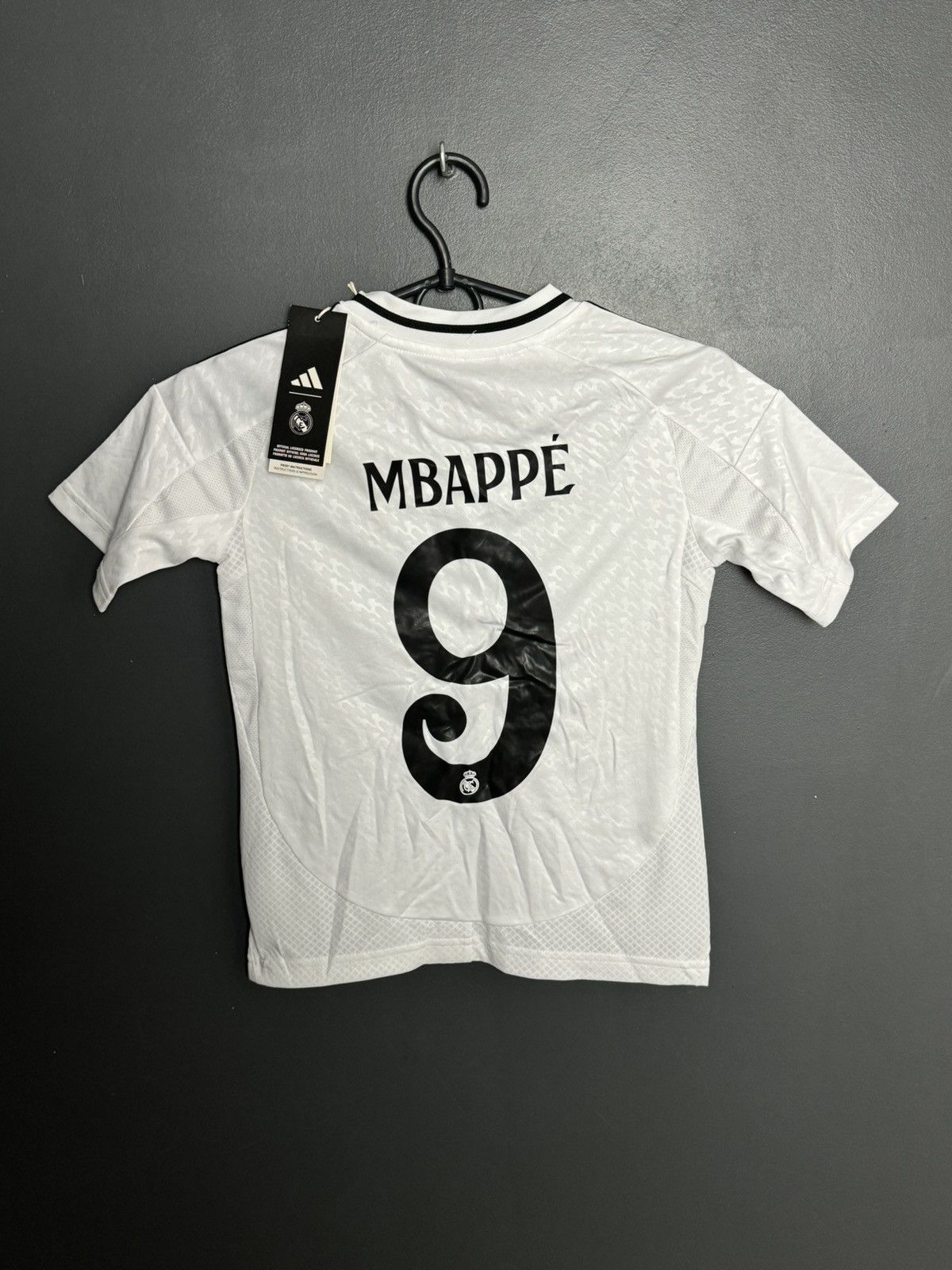 Adidas KIDS Real Madrid 24/25 Home Mbappe Football Jersey T-Shirt Size US XS / EU 42 / 0 - 1 Thumbnail