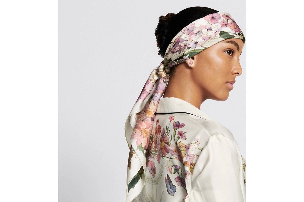 Dior o1bcso1str0226 Size:OS/Soleil 90 Square Scarf in Multicolor Size ONE SIZE - 5 Thumbnail
