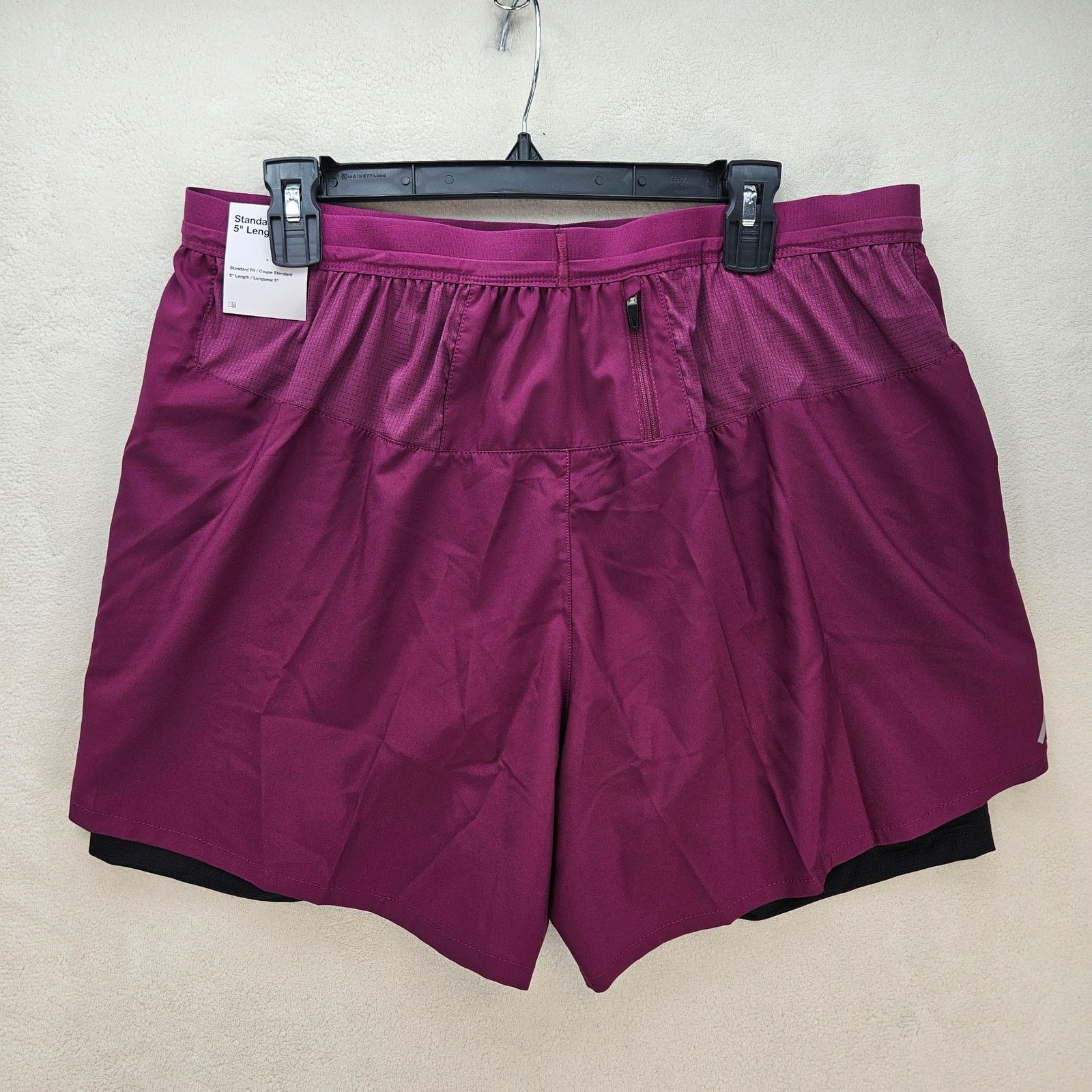 Nike NIKE MEN'S XXL SANGRIA BLACK FLEX STRIDE 2 IN 1 5INCH SHORTS Size US 33 - 5 Thumbnail
