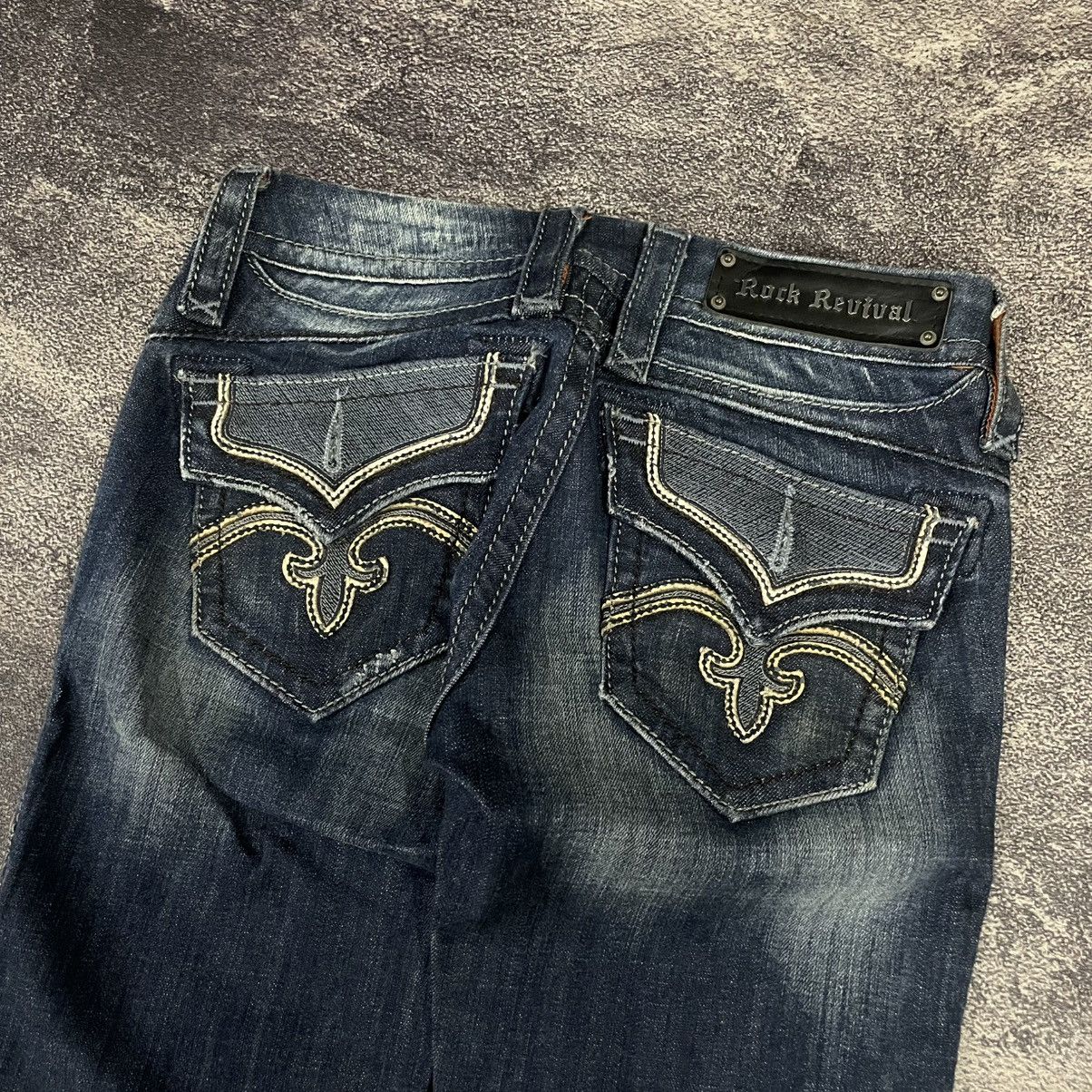 If Six Was Nine × Le Grande Bleu (L.G.B.) × Rock Revival Rock revival jeans pants Size 29" - 3 Thumbnail