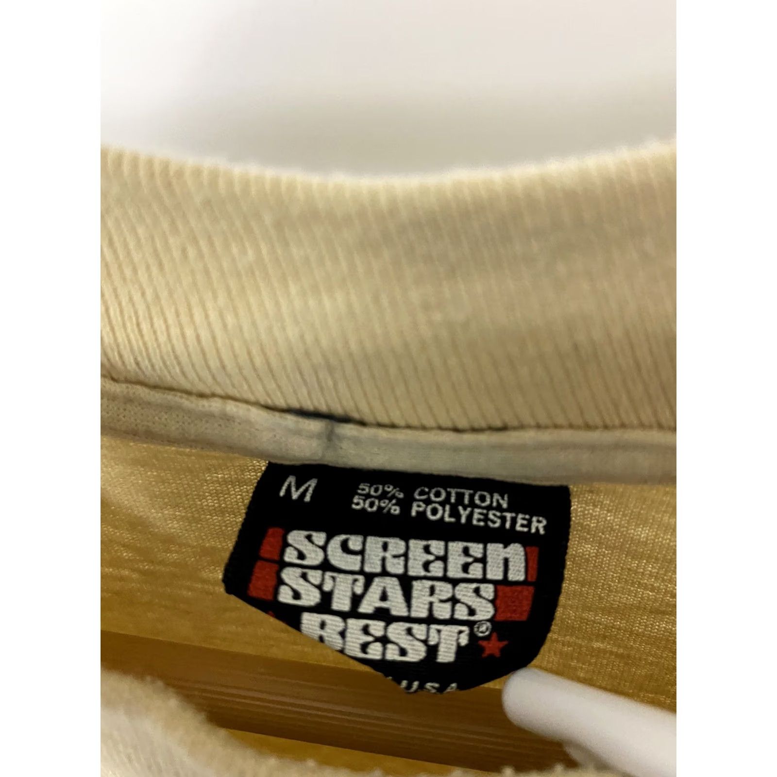 Vintage VTG USSSA North Carolina State Open Class Tournament T-Shirt M Tan Cotton Polyester Screen Stars Best Classic 50/50 Men Size US M / EU 48-50 / 2 - 4 Thumbnail