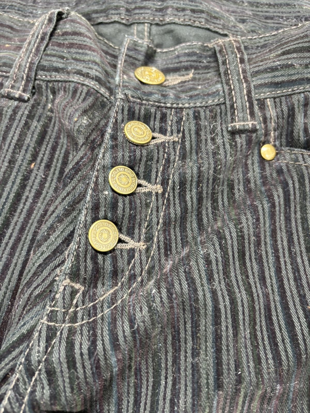 Tornado Mart Tornado Mart Velvet Flared Pants. S0363 Size US 30 / EU 46 - 4 Thumbnail