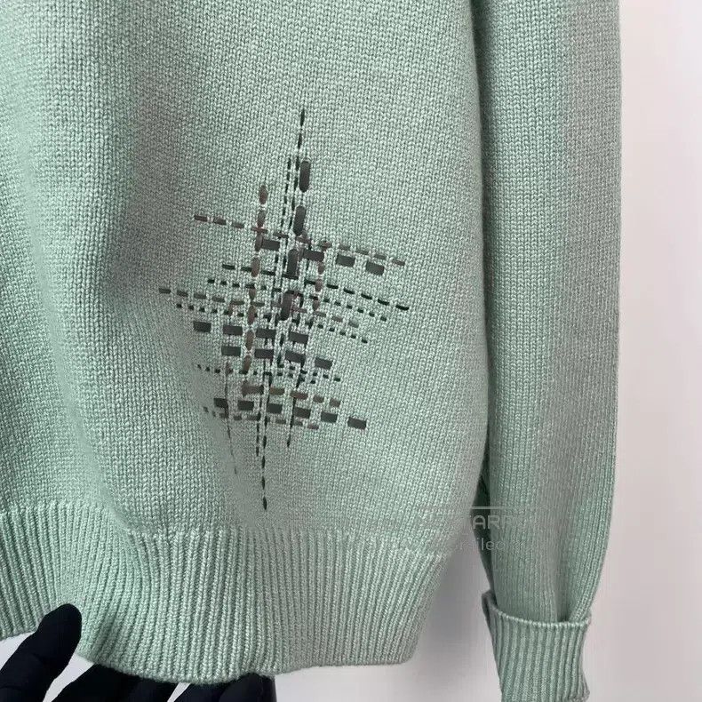 Hermes Hermes Cashmere Sweater, Light Green Size M / US 6-8 / IT 42-44 - 6 Thumbnail