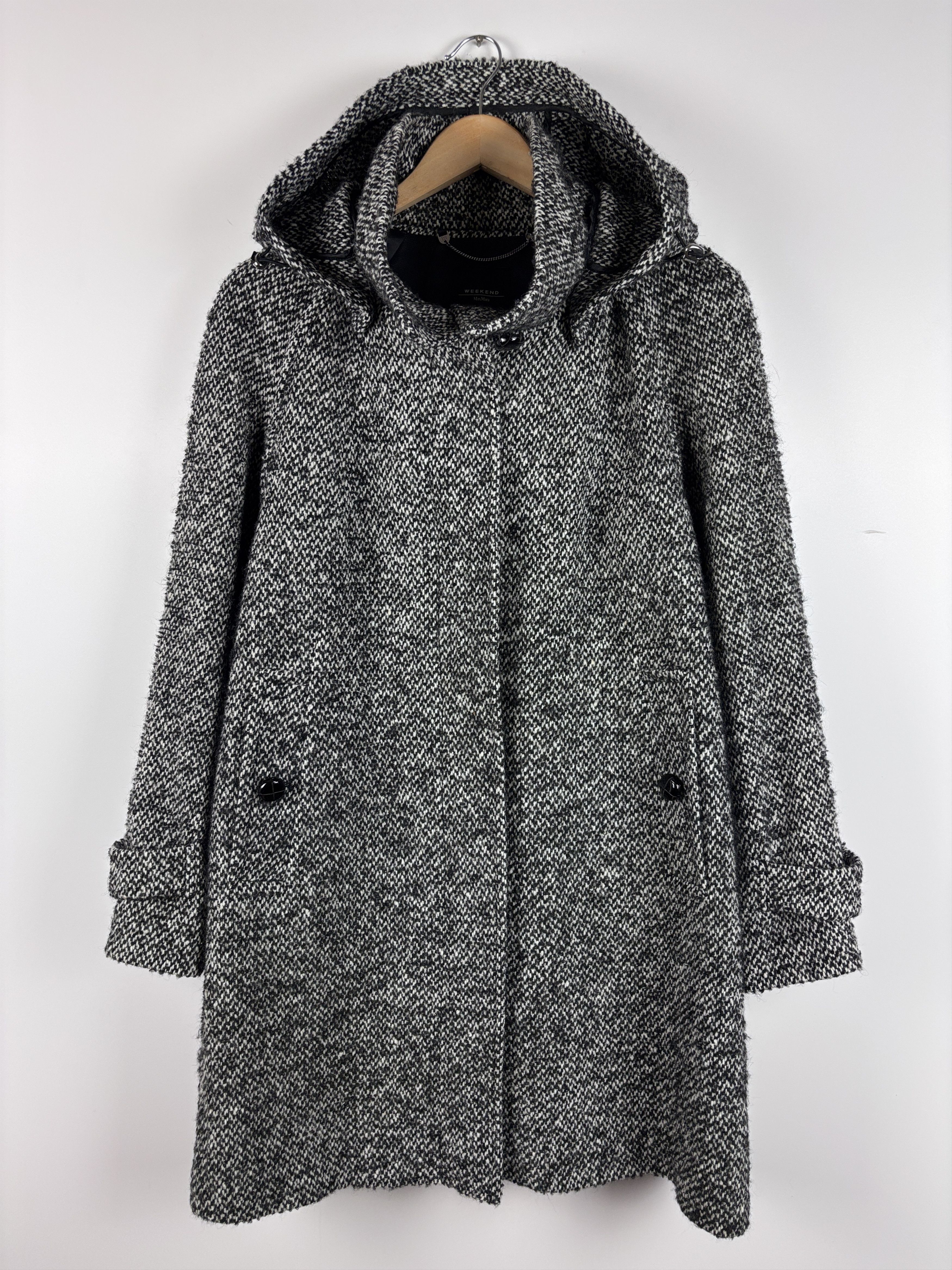 Max Mara × Weekend Max Mara Weekend Max Mara Tweed Wool Alpaca Mohair Coat Size US 8 Size M / US 6-8 / IT 42-44 - 1 Thumbnail