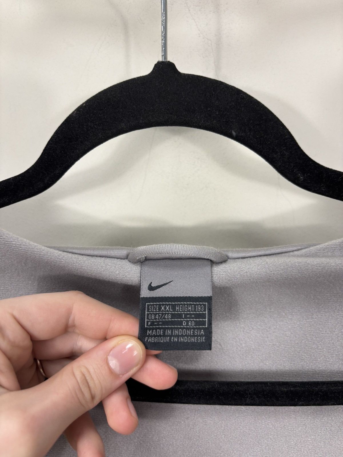 Nike Vintage 2000s Nike Y2K Gray Track Jacket Full Zip Retro Hype Size US XXL / EU 58 / 5 - 12 Thumbnail