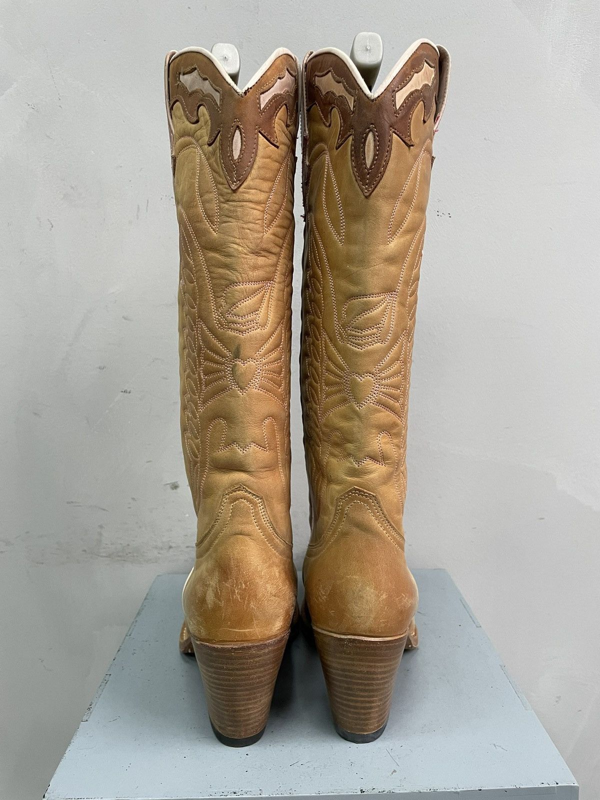 If Six Was Nine Western marlboro style leather boots retro fashion 90s Size US 8 / EU 41 - 8 Thumbnail