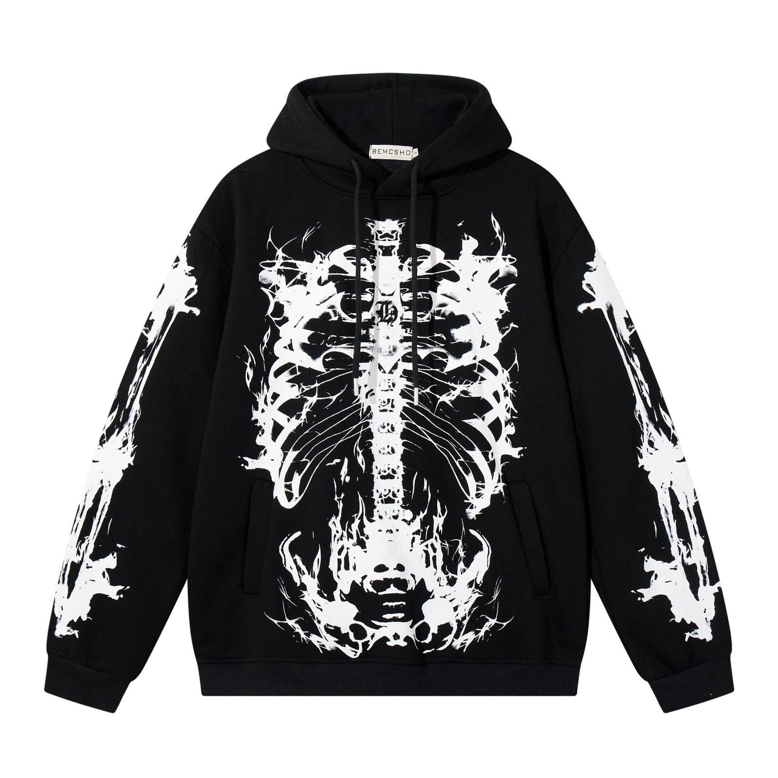 Japanese Brand Graphic Print Pullover Hoodie, Streetwear Hoodie Size US M / EU 48-50 / 2 - 1 Thumbnail