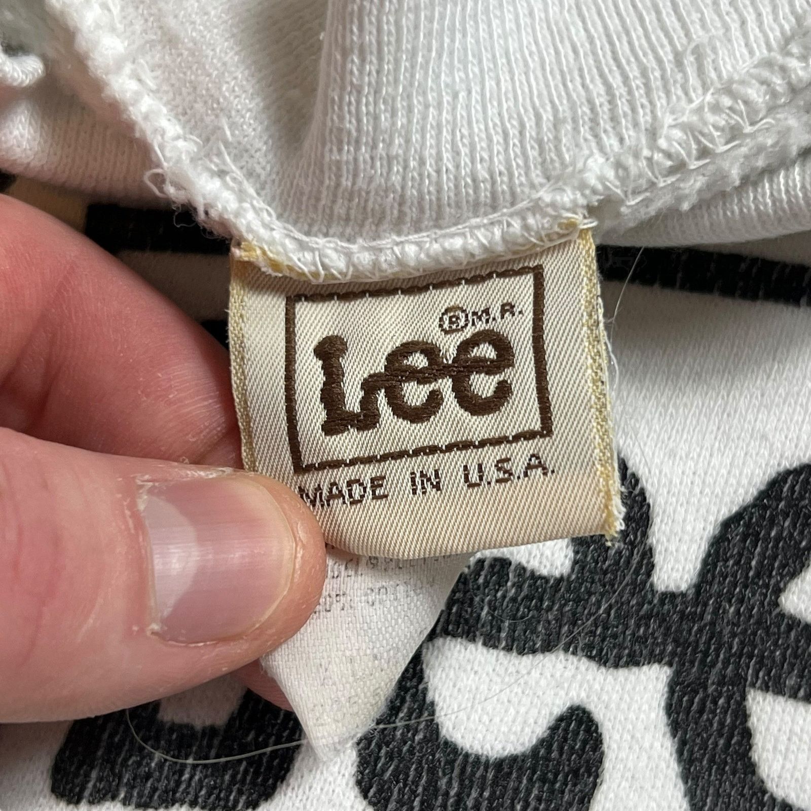 Lee × Vintage Vintage 80s Lee Made in USA promo crewneck (L) Size US L / EU 52-54 / 3 - 5 Thumbnail