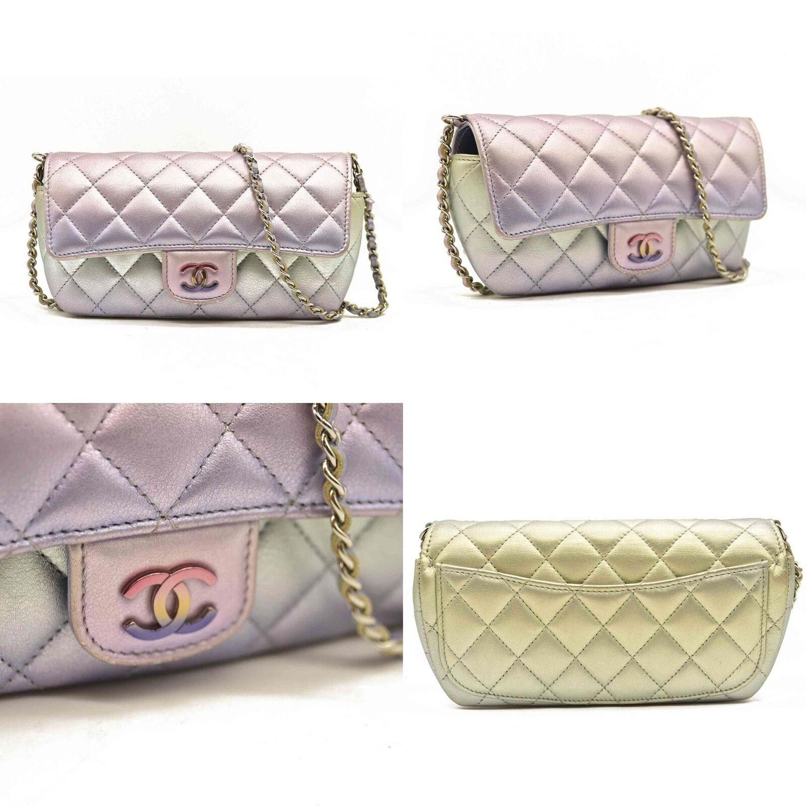 Chanel Chanel Gradient Metallic Calfskin Quilted Glasses Case Size ONE SIZE - 2 Thumbnail