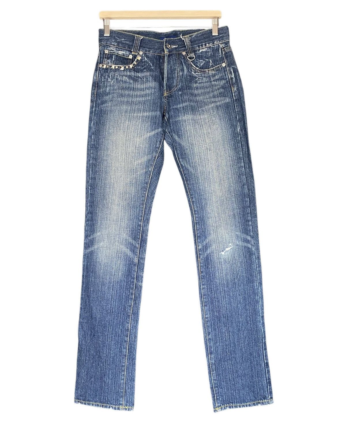 If Only Was True × Japanese Brand Rare PEAKASSO spike skinny jeans Size 30" / US 8 / IT 44 - 1 Thumbnail