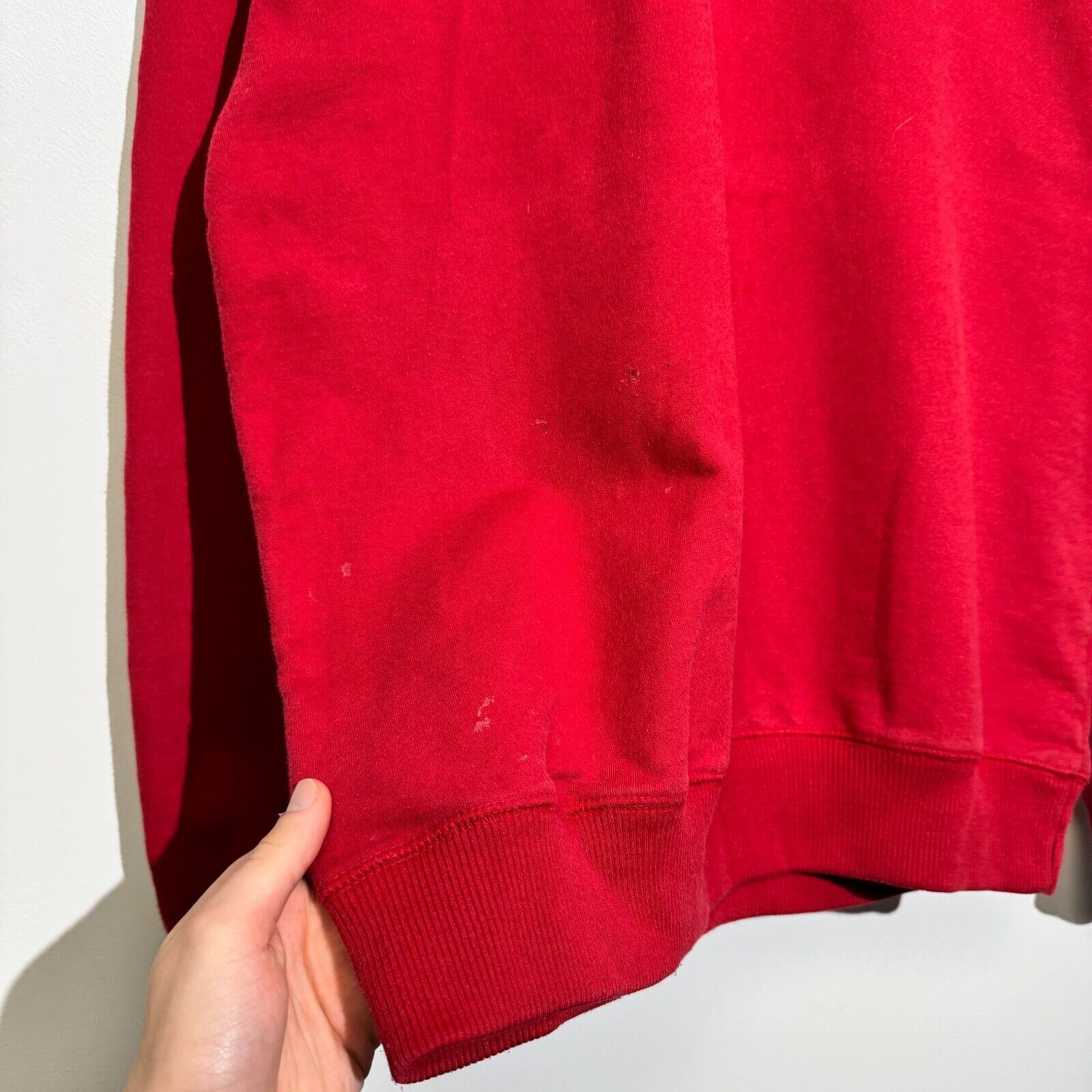 Vintage Vintage Unisex Red Cotton Crewneck Size XL Regular Fit Size US XL / EU 56 / 4 - 8 Thumbnail