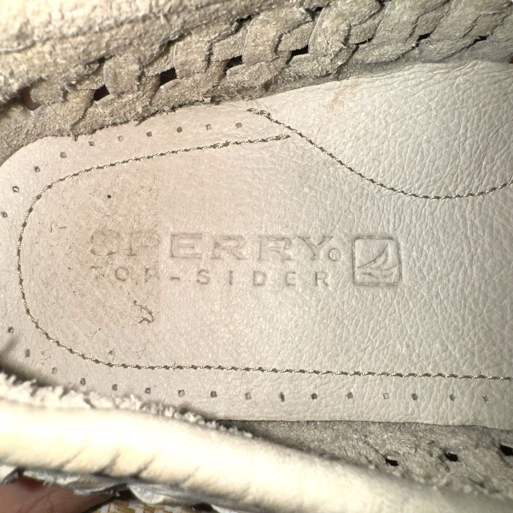 Sperry New Sperry Top Sider Distressed Off-White Woven Loafers Sz 8 Size US 8.5 / EU 41-42 - 9 Thumbnail