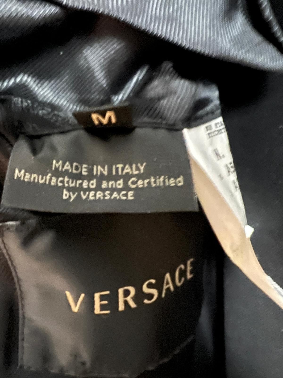 Versace Versace Black Wool Tuxedo Size 48R - 18 Thumbnail