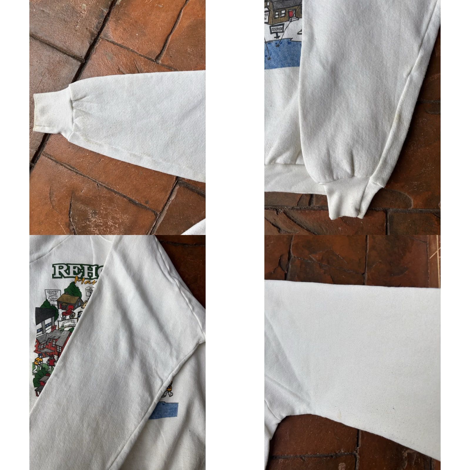Fruit Of The Loom VINTAGE Mississippi Crewneck Sweatshirt XL USA Tourist Souvenir Men White Cotton Knit Embroidered Graphic Print 90s Retro Steampunk USA Size US XL / EU 56 / 4 - 8 Thumbnail